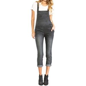 BNWOT FP Century Dark Denim overalls open back 27